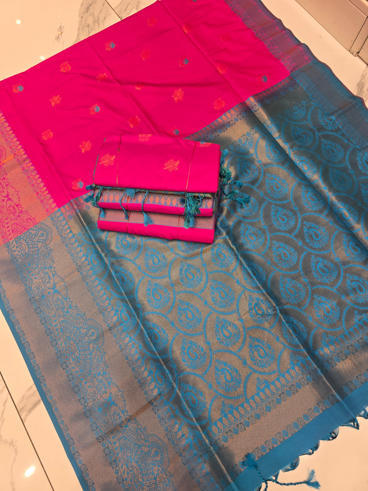Elegant Soft Silk Saree ( Same Colour only dispatch )
