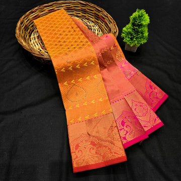 All Self Bridal Saree