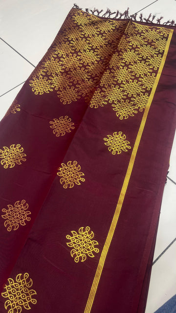 Premium kolam Silk Saree