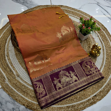 Luxury Pallakku Design Soft Silk Saree