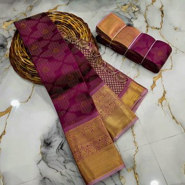 Classic Checked Vairaoosi Silk Saree ( Same Colour Only Dispatch )