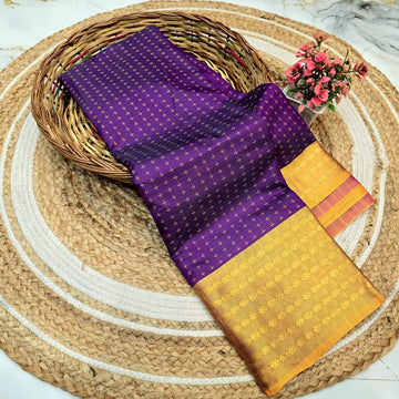Arani Semi Silk Zari Border Saree