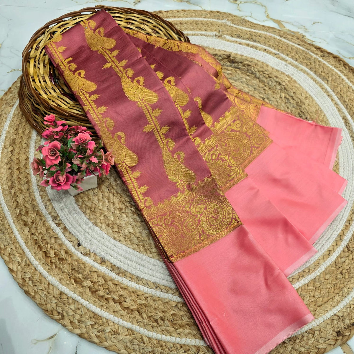 Classic Checks Silk Saree ( same colour only dispatch )
