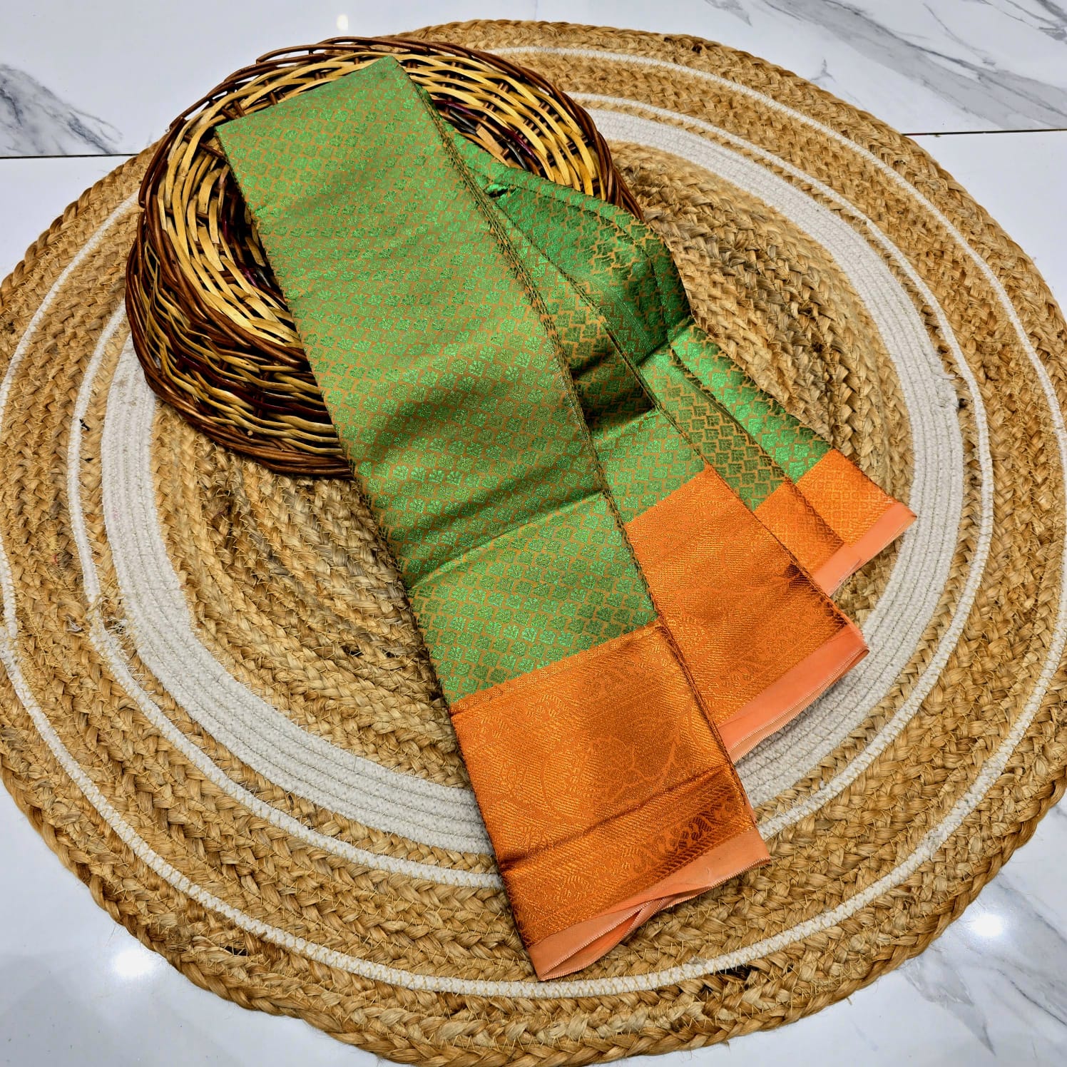 Offer Jacquard Silk Saree ( Same colour only dispatch )
