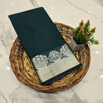 Silver Zari Aadi Offer Saree