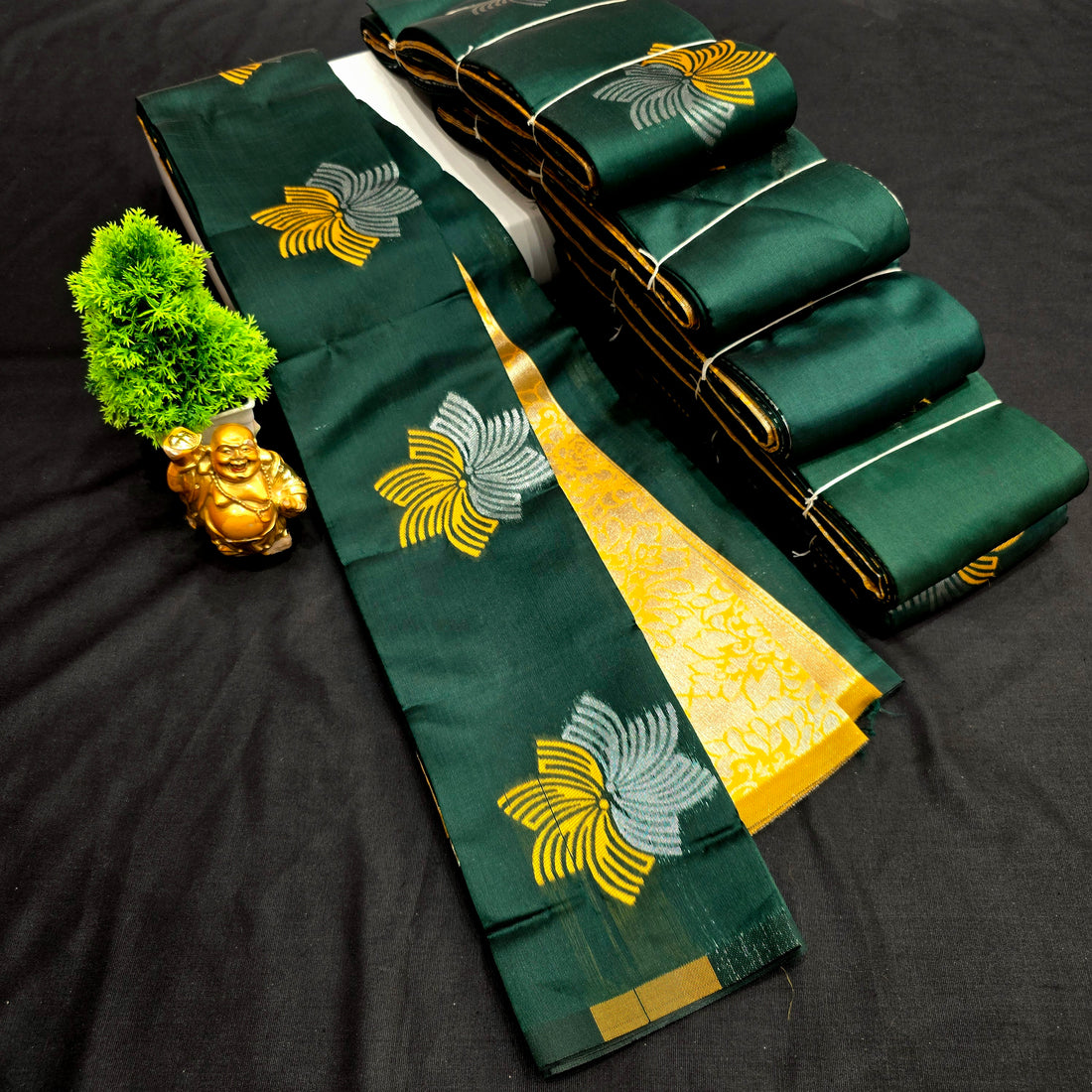Borderless kubera Silk Saree