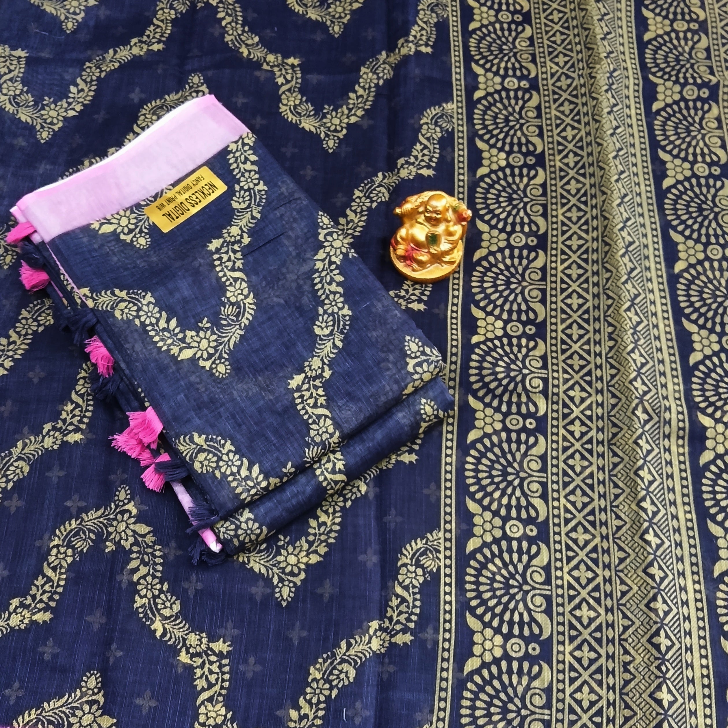 Neckless Linen Offer Sarees