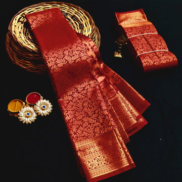 Copper All Self Sarees