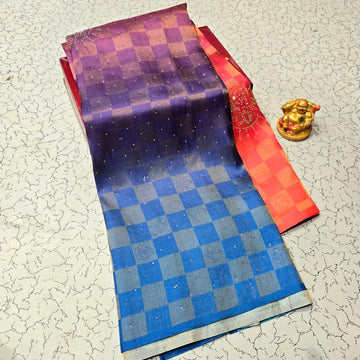 Stone Work Printed Aadi Offer Saree