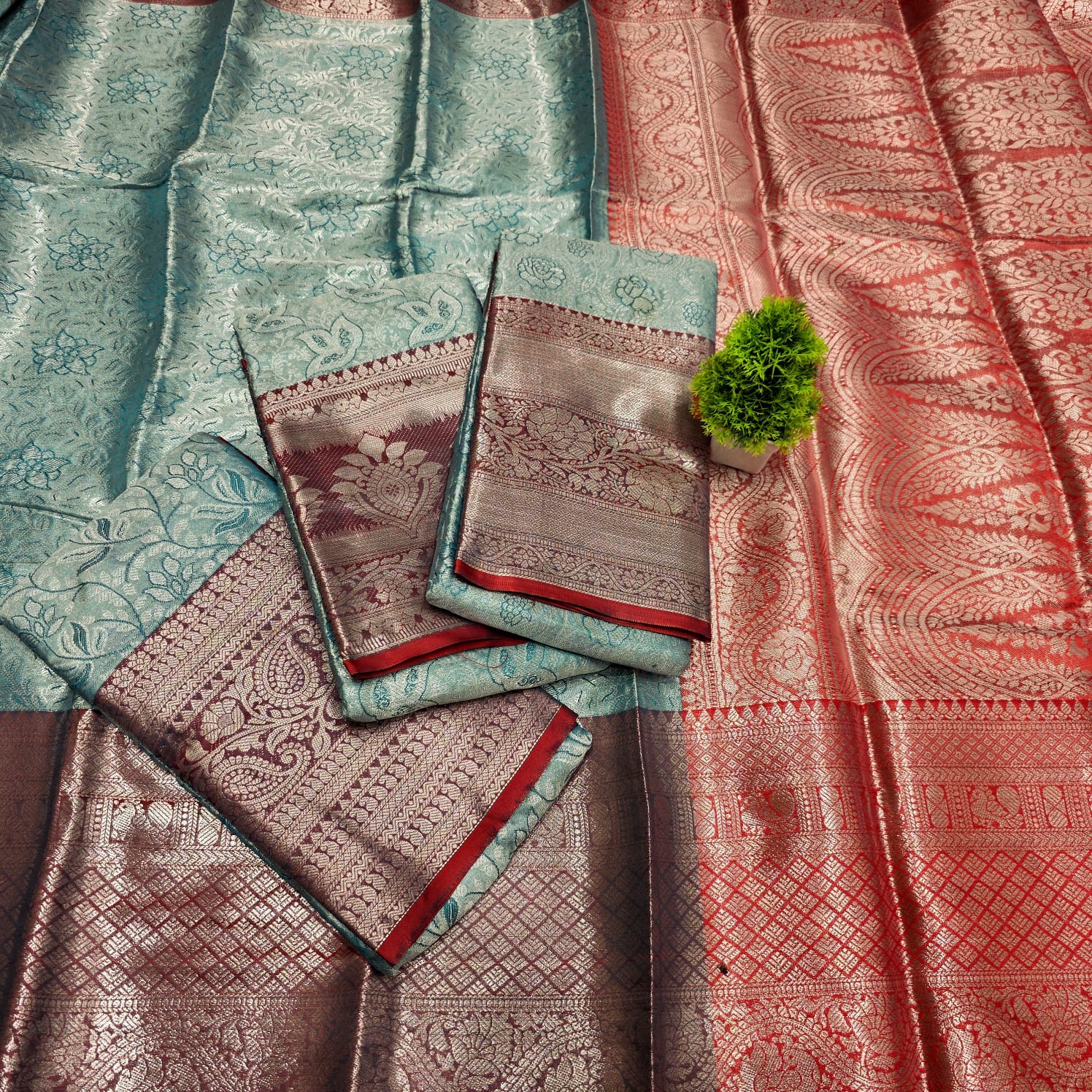One Gram Silver Saree