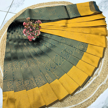 Kubera Checked Silk Saree