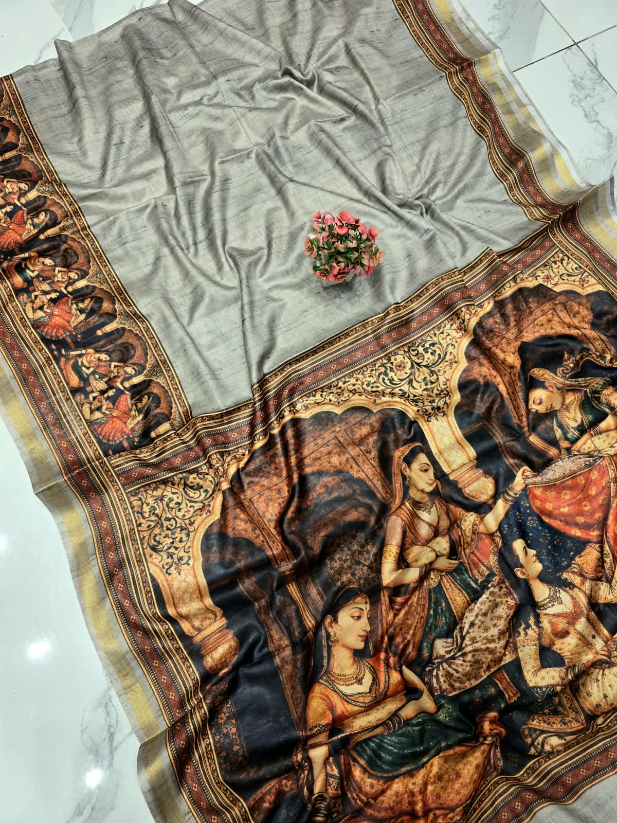 Kalamkari Design Silk Saree