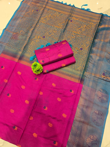 Elagent Soft Silk Saree ( Same Colour only dispatch )