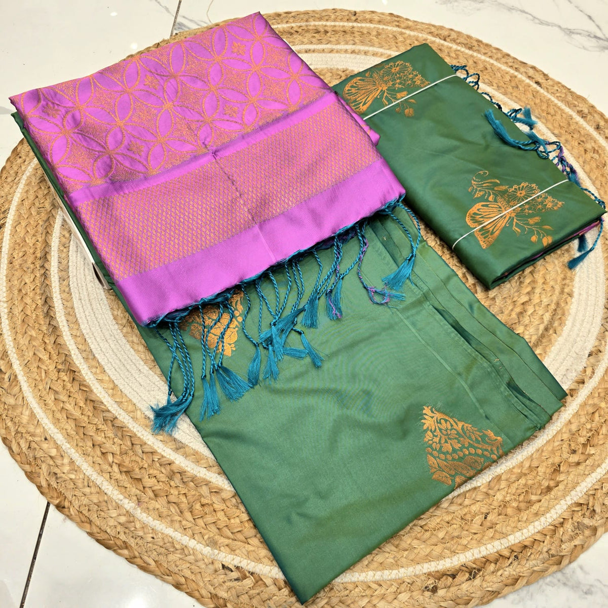 Luxury Soft Silk Saree ( Same Colour Only Dispatch )