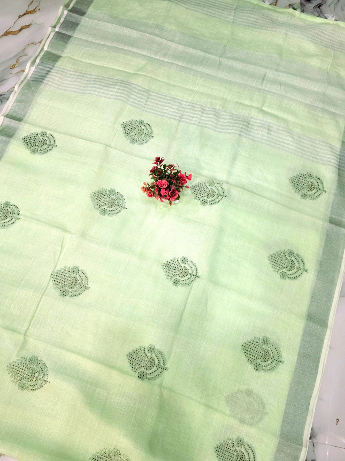 Fancy Cotton Saree ( Same Colour only dispatch )