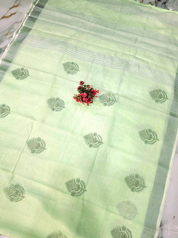 Fancy Cotton Saree ( Same Colour only dispatch )