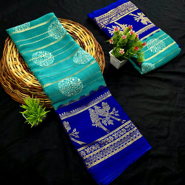 Fancy Chiffon Saree with Foil Work Saree
