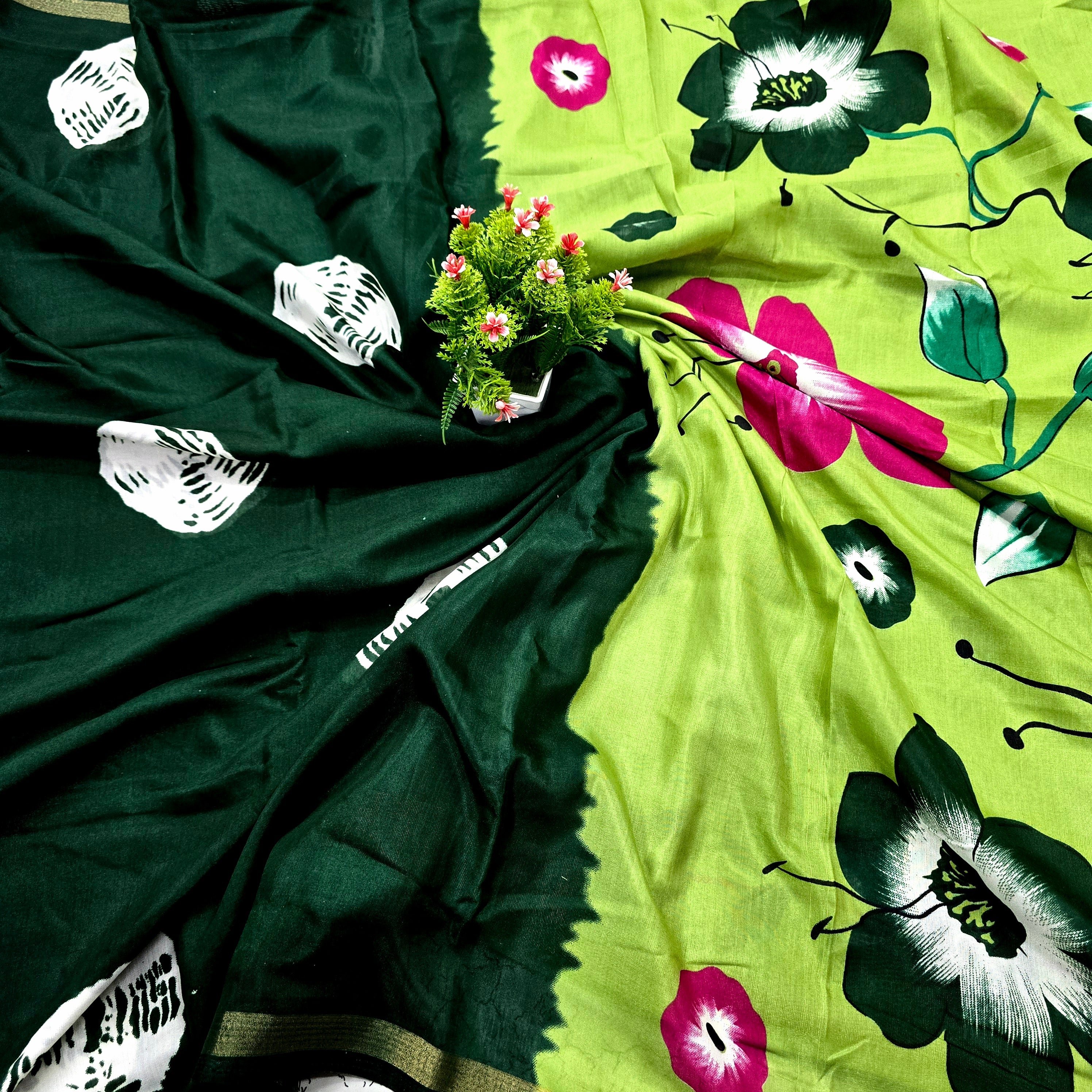 Malmal Cotton Saree