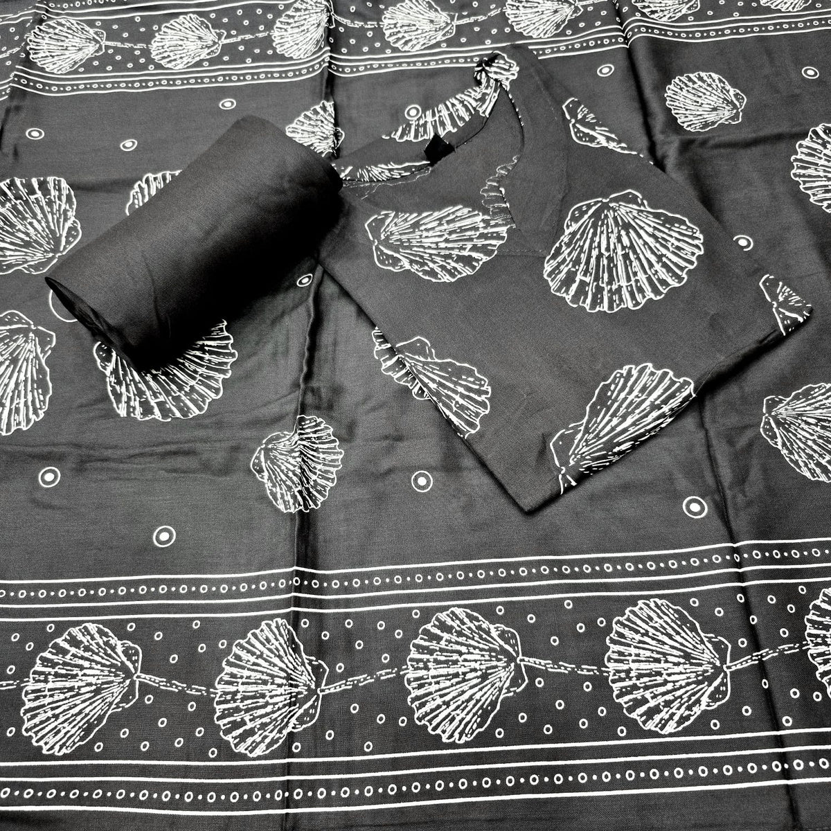 Printed Floral Kurti Set