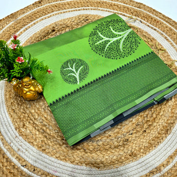 Premium soft cotton printed saree