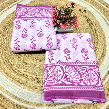Premium Handloom Printed Cotton Saree