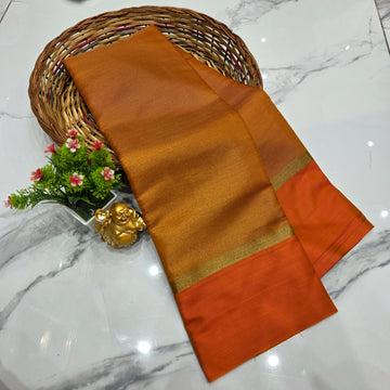 Copper Tissue Silk Saree