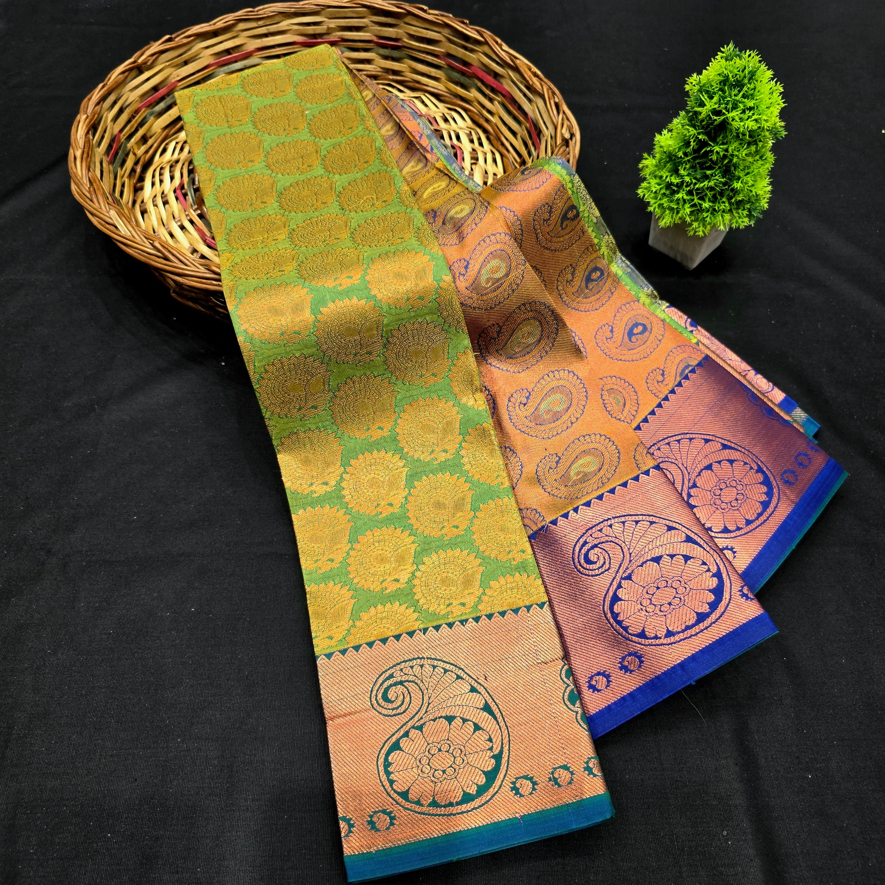 All Self Bridal Saree ( Without Stone )