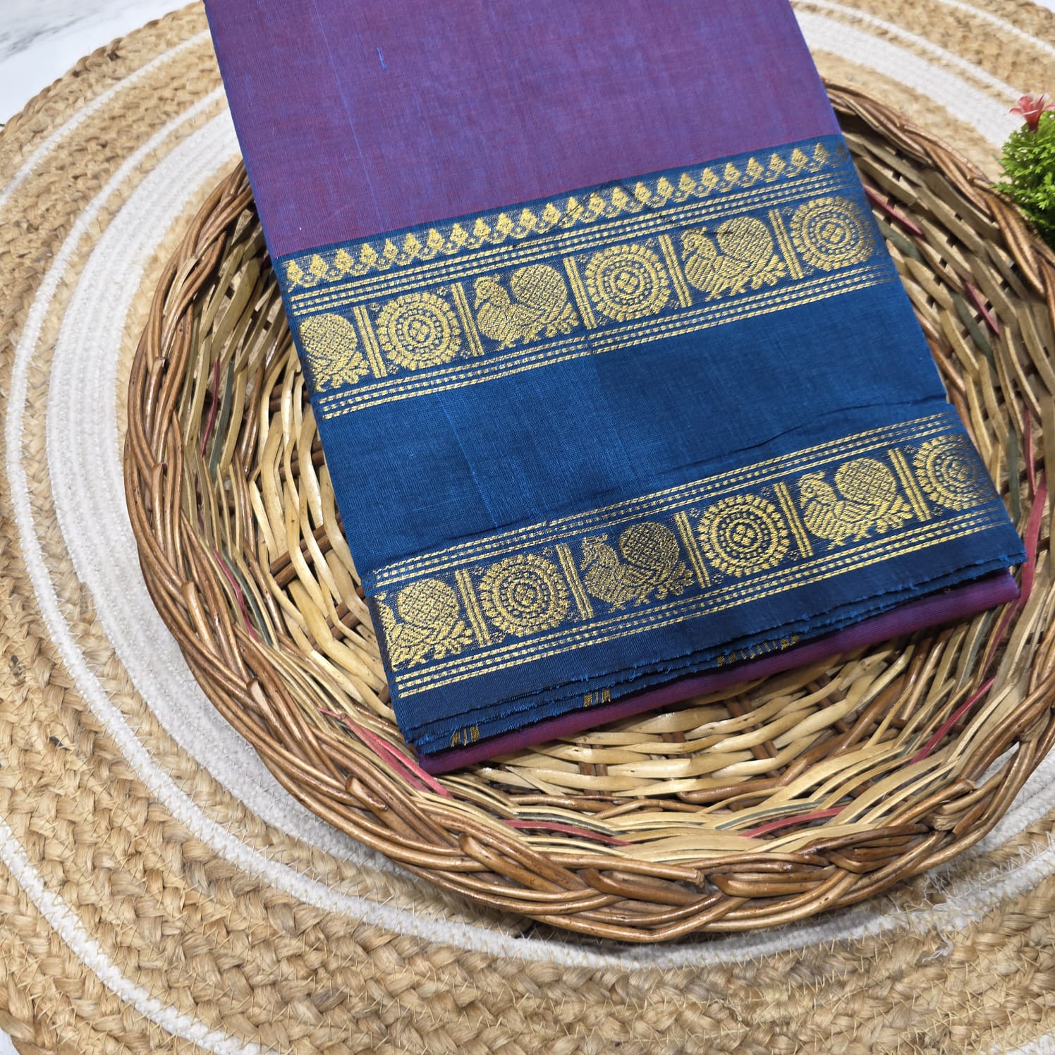 Traditional Chettinad Cotton Saree ( without blouse )