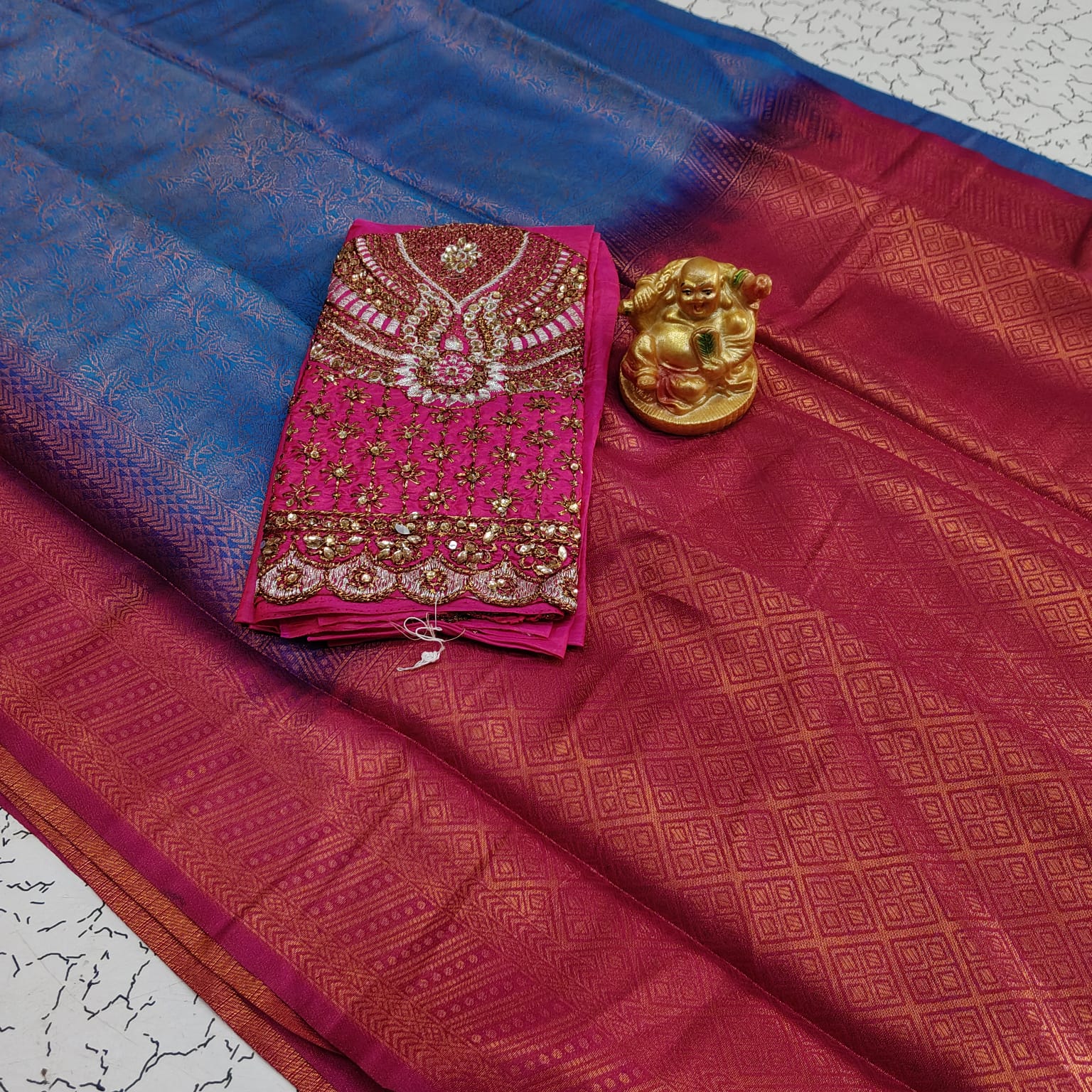 Soft Blouse Work Sarees
