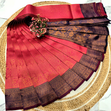 Kubera Checked Silk Saree