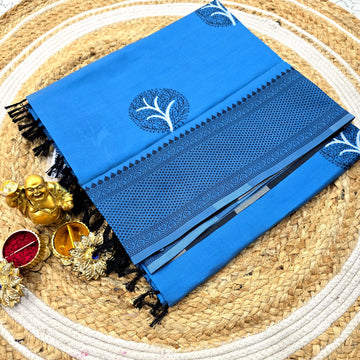 Preimium soft cotton printed saree