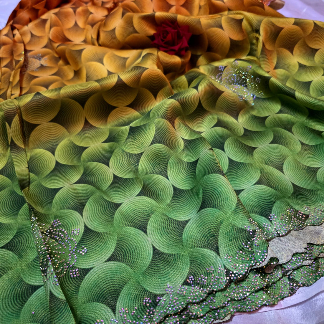 Digital Printed designer saree