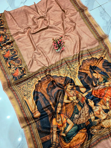 Kalamkari Design Silk Saree