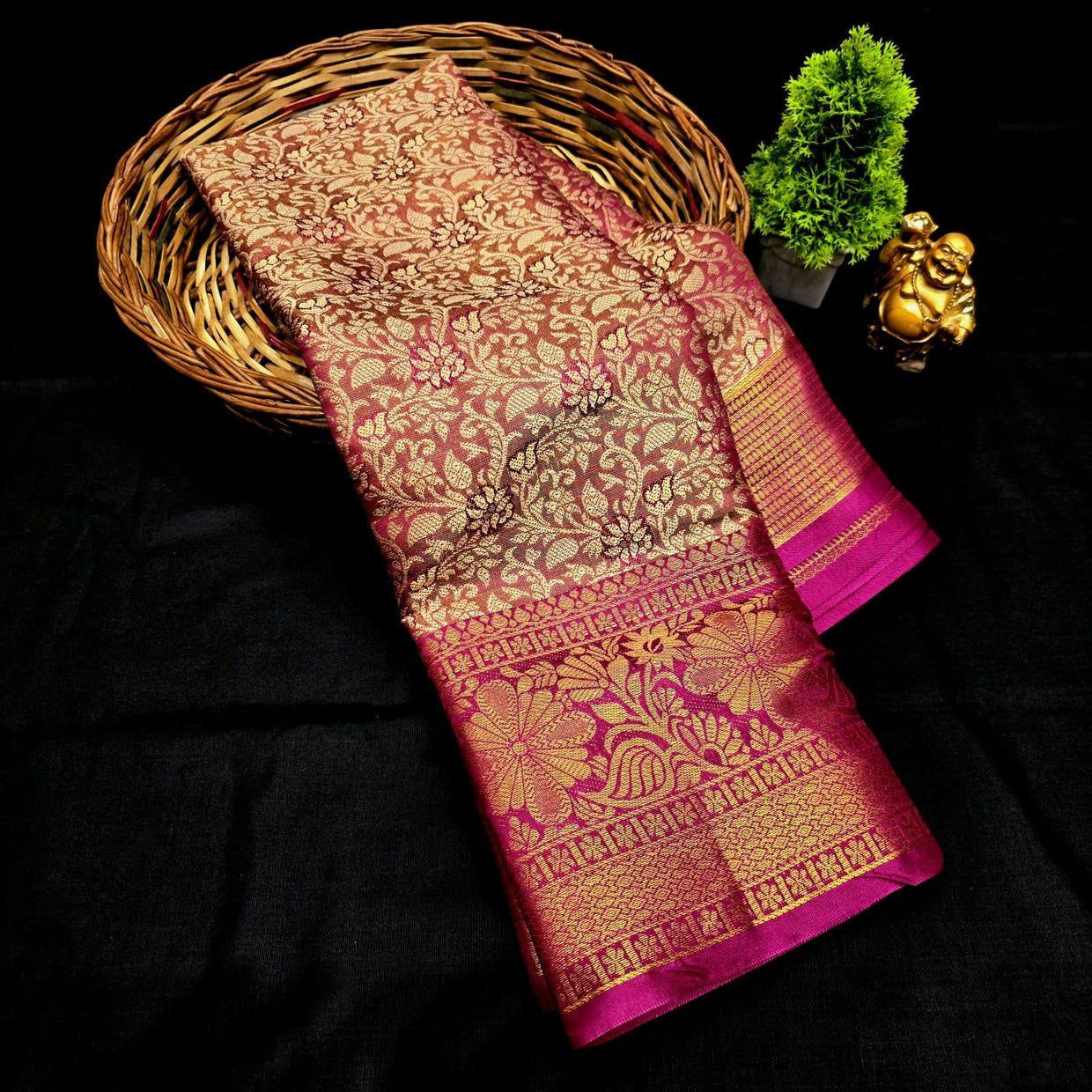 One Gram Gold Saree ( same colour only dispatch )