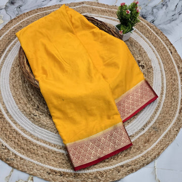Pure Mysore Silk With Dry Wash