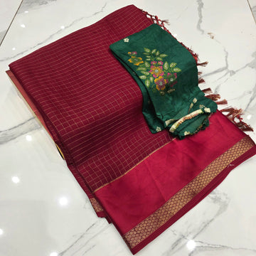 Georgette blouse work Saree