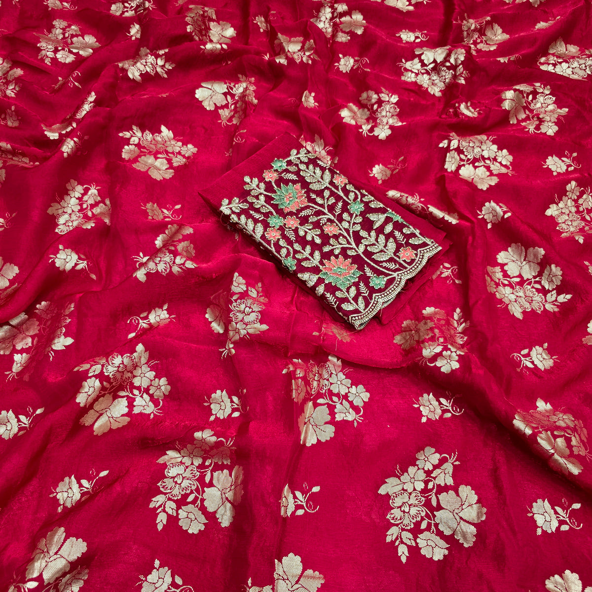 Majestic Fancy Zari Silk Saree ( Same Colour only dispatch )
