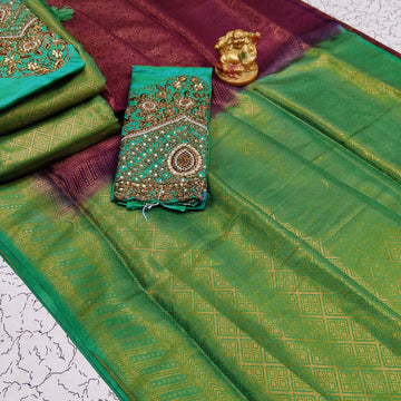 Softy Work Blouse Sarees