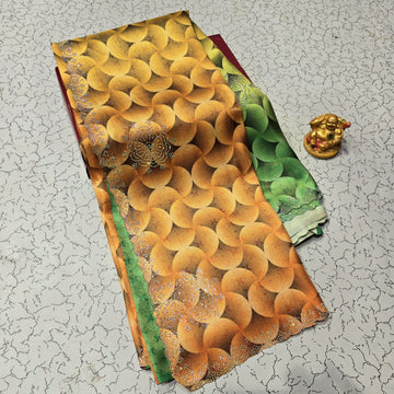 Stone Work Printed Aadi Offer Saree