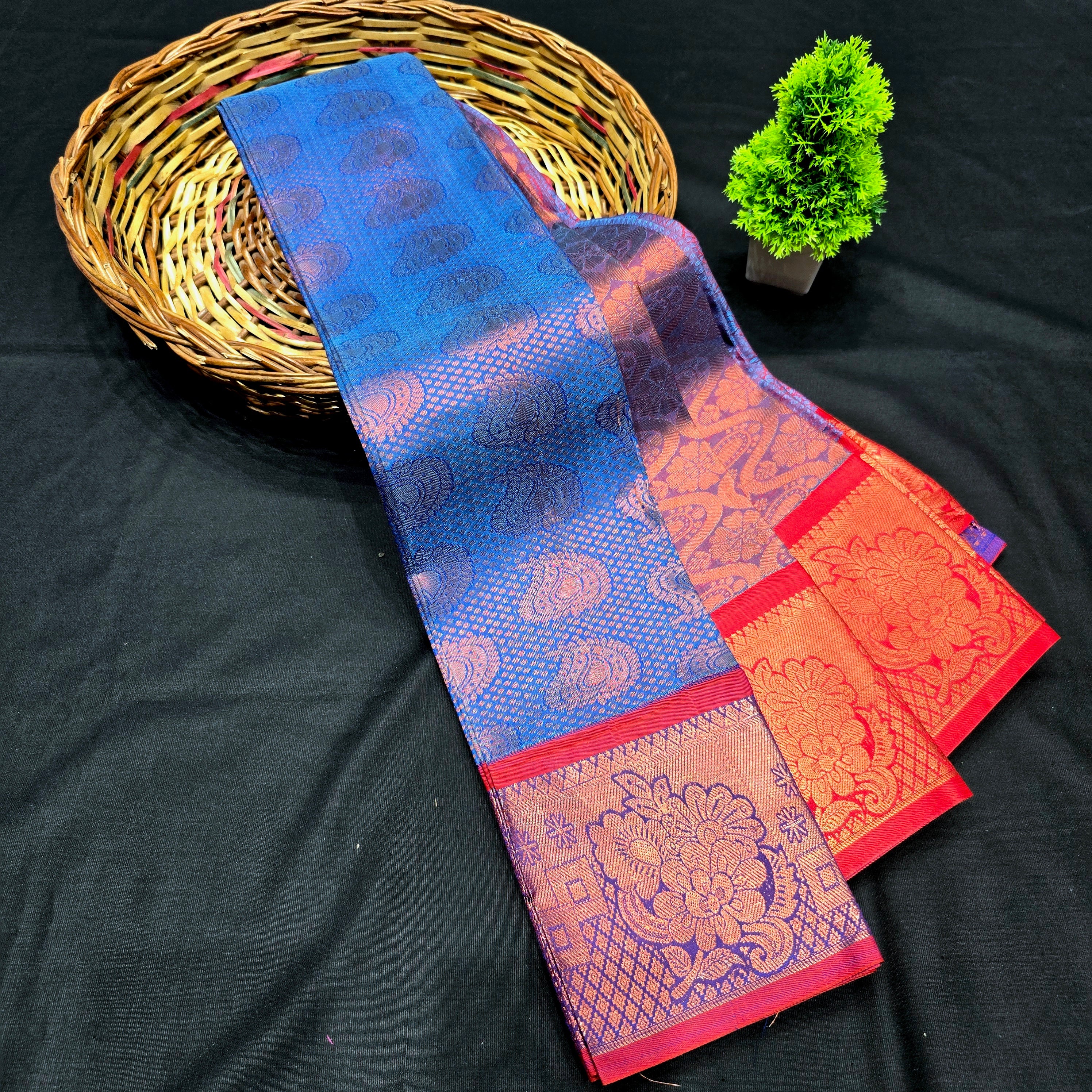 All self Bridal Saree (without Stone)