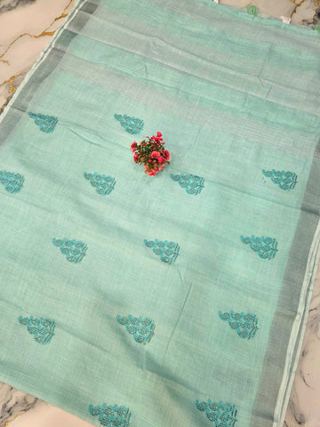 Fancy Cotton Saree ( Same Colour only dispatch )