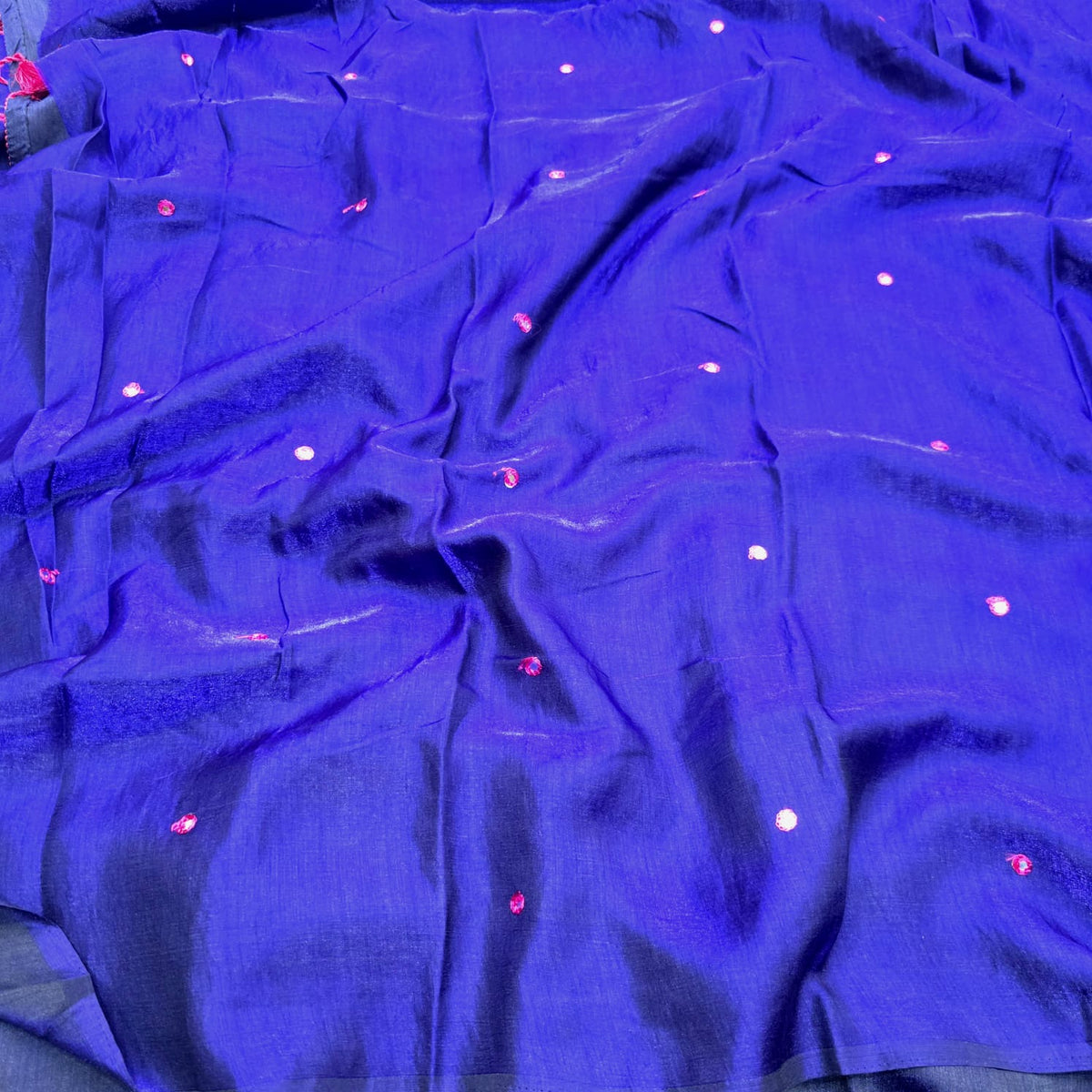 Space Silk Mirror Work Saree