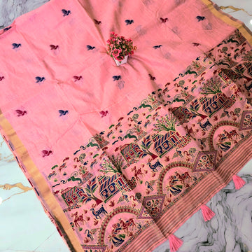 Fancy Kalamkari Silk Saree