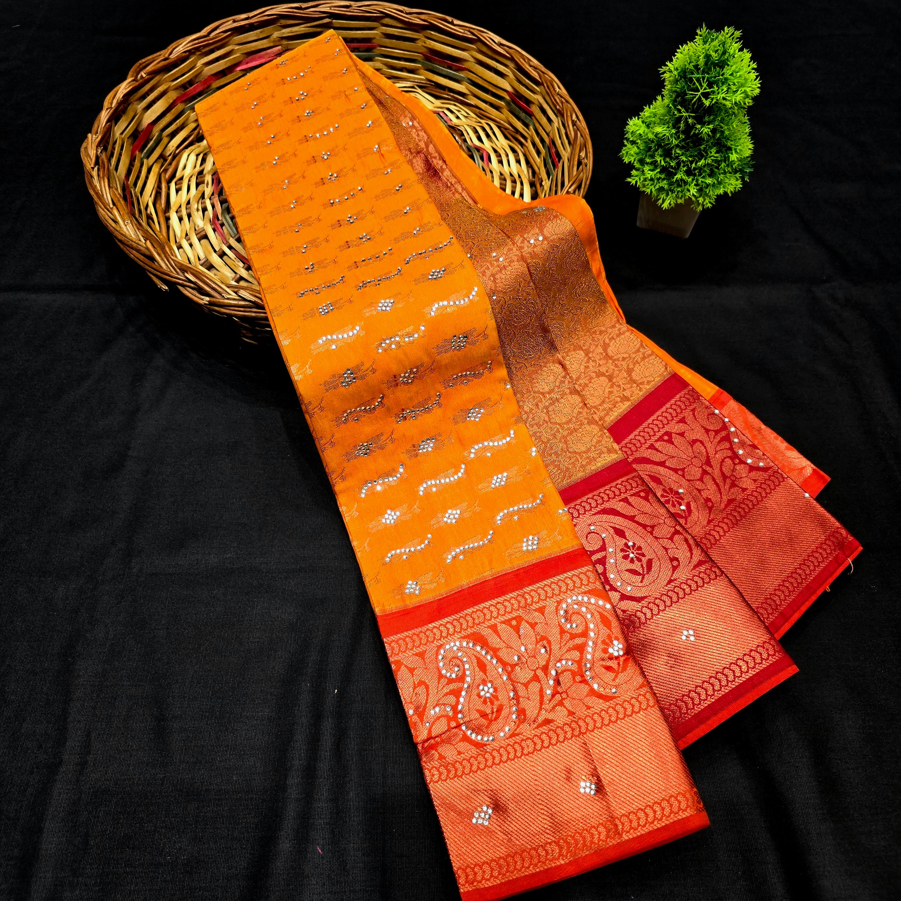 All Self Bridal Saree