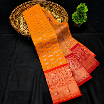 All Self Bridal Saree