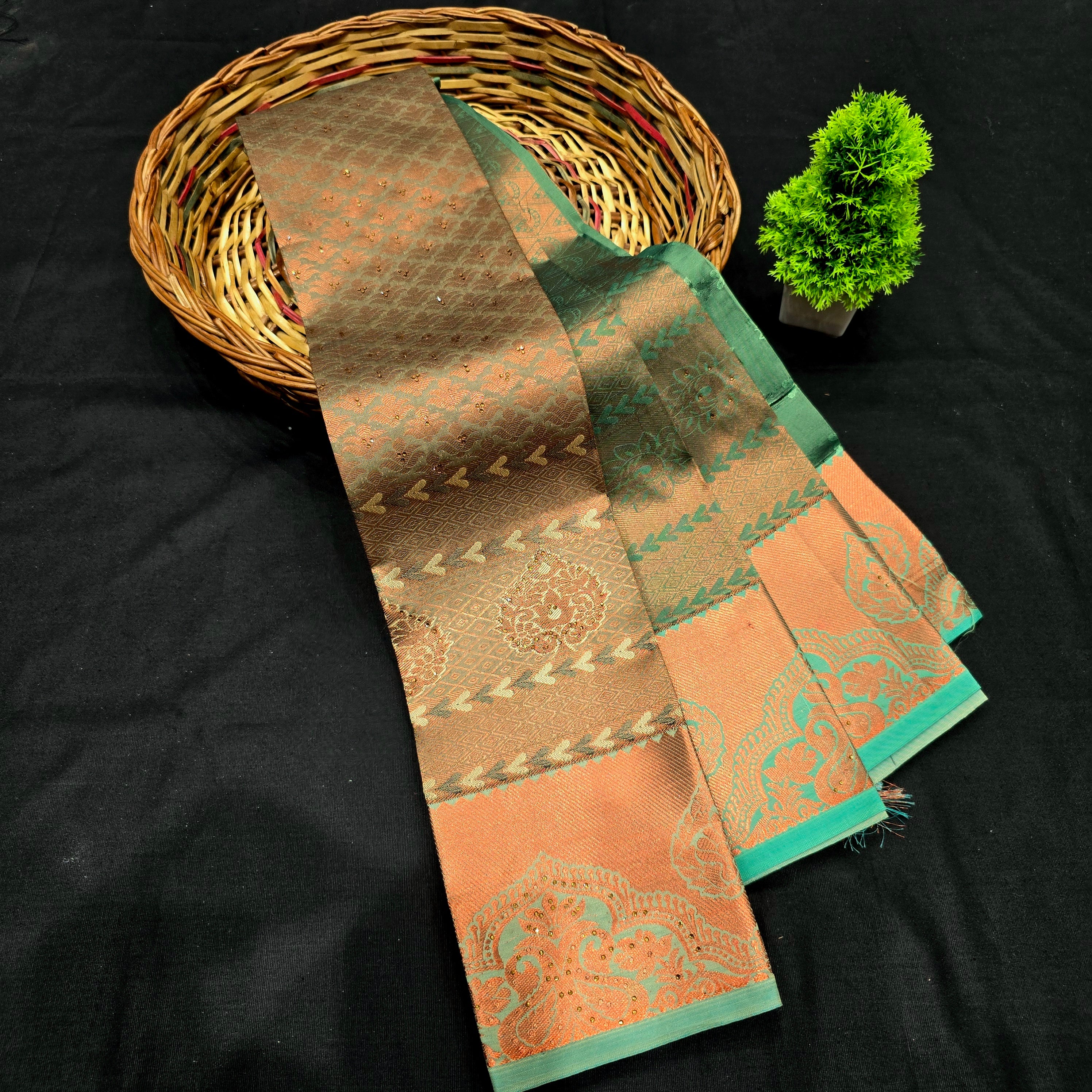 All Self Bridal Saree