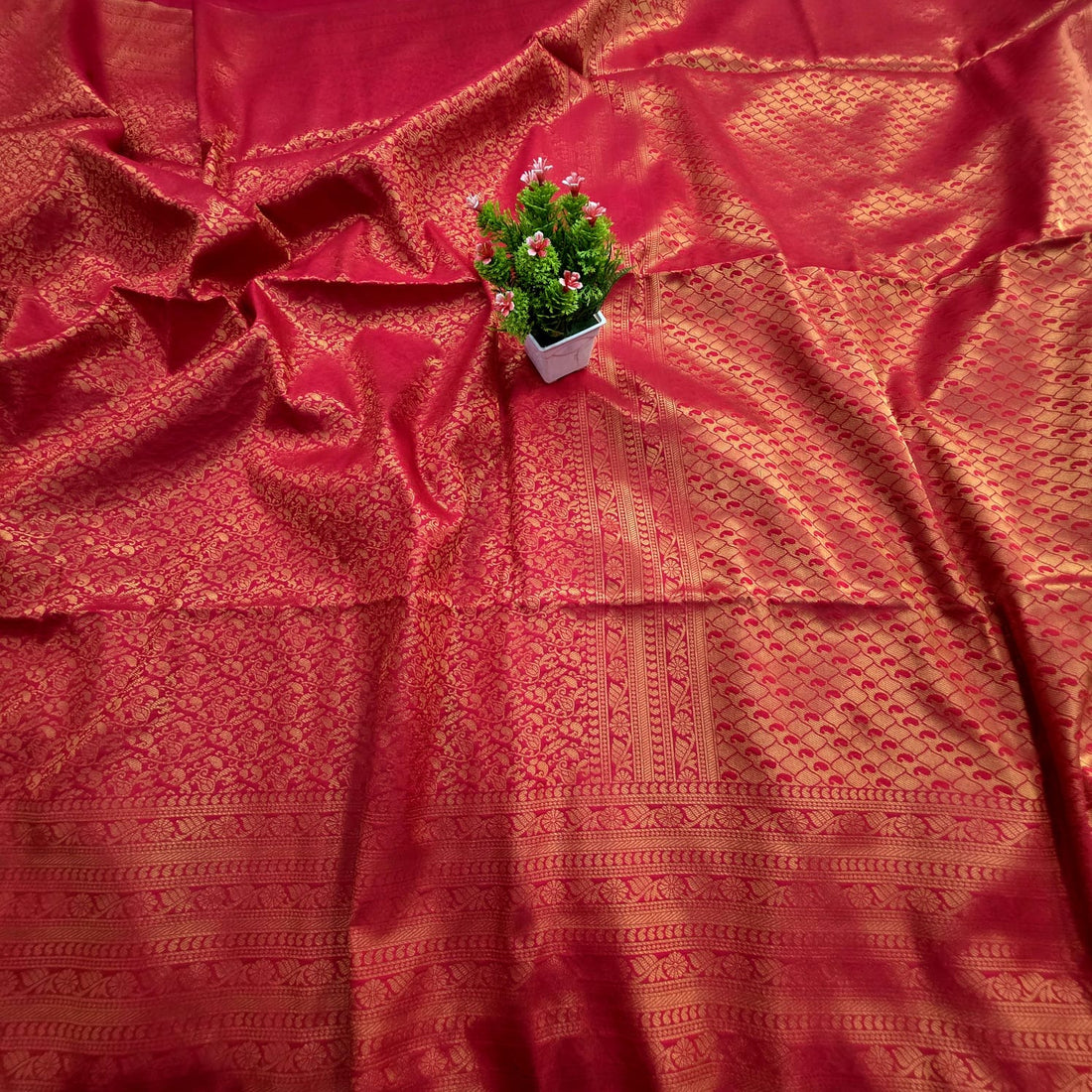 Premium Red Soft Silk Saree