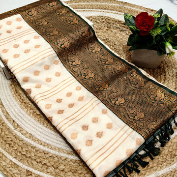 Own Production Traditional CHEKED Silk Saree