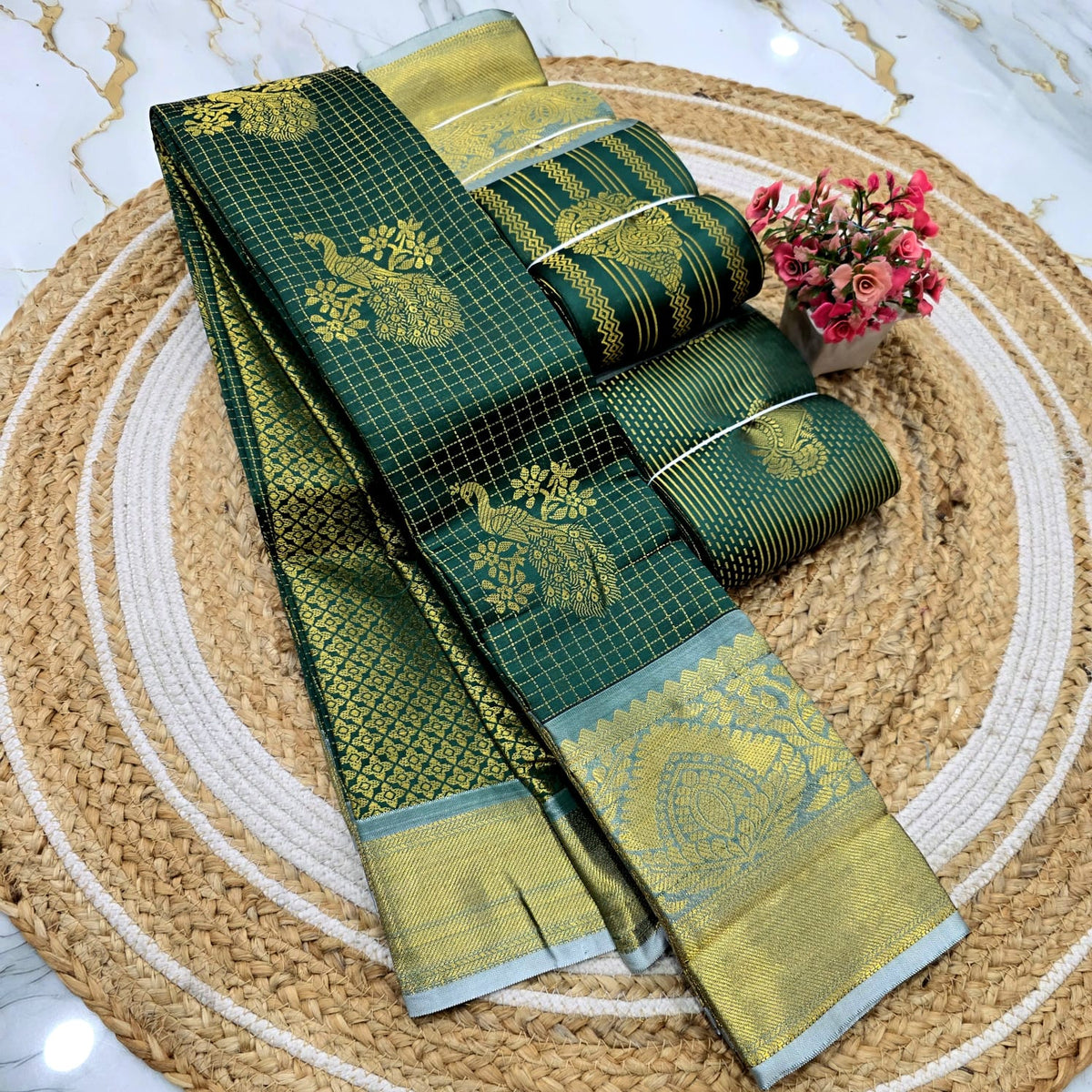 Classic Checks Silk Saree ( same colour only dispatch )