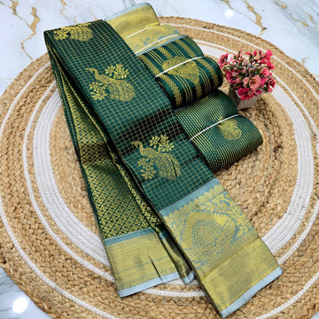 Classic Checks Silk Saree ( same colour only dispatch )